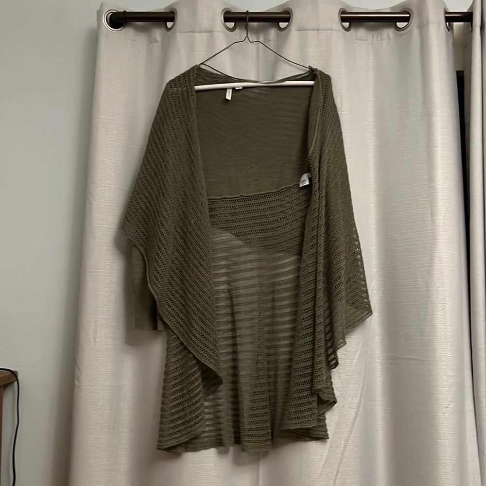 Green womens duster